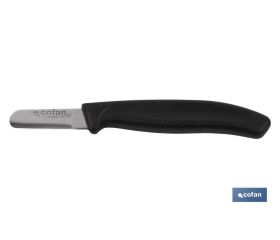 Cuchillo de Recolección | Pack de 12 Unidades | Punta redonda | Medida de la hoja 45 mm | Mango de Color negro