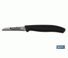 Cuchillo de Recolección pico pato | Pack de 50 Unidades | Medida de la hoja 6,5 cm | Mango de Color negro
