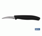 Cuchillo de Recolección | Pack de 12 Unidades | Modelo puntilla curva | Medida de la hoja 60 mm | Mango de Color negro