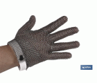 Guantes Anticorte | Malla Fabricada en Acero Inox | Guante de Metal para Trabajo de Seguridad | Talla M, L y XL