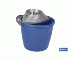Cubo + Escurridor | Color Azul | Modelo Amir | Con Asa Ergonómica