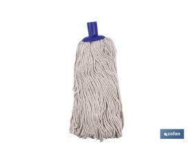 Fregona de Algodón | Color Blanco Crudo | Máxima suavidad y absorción con secado rápido