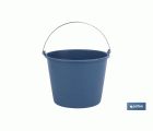 Cubo de Polipropileno | Con Asa de Metal | Capacidad 6 L | Color Azul | Cubo Multiusos para el Hogar