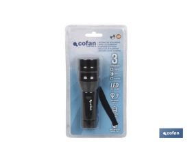 LINTERNA ALUM. HIGH POWER LED 120Lm Ø3,7 x15cm