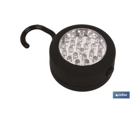 Lámpara 24 led Redonda Imán/Gancho