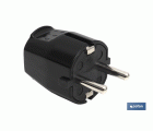 Clavija Bipolar Schuko | 16 A - 250 V | Color Negro