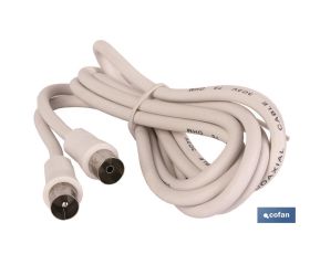 Prolongador de antena | Con conectores Macho y Hembra | Longitud del cable de 1,5 metros