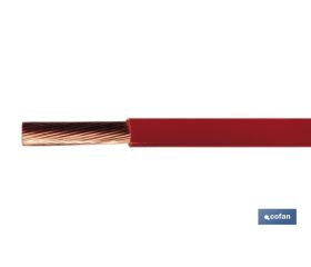 Rollo Cable Eléctrico de 100 m | H07V-K | Sección 1 x 1,5 mm2 | Color rojo