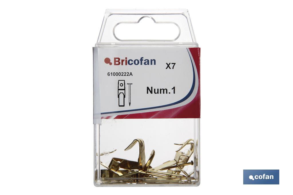 BL 8 UDS GANCHO CUELGACUADROS Nº 0