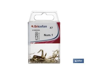 BLÍSTER DE 6 UDS. GANCHO CUELGACUADROS Nº 2 VENTA UNITARIA