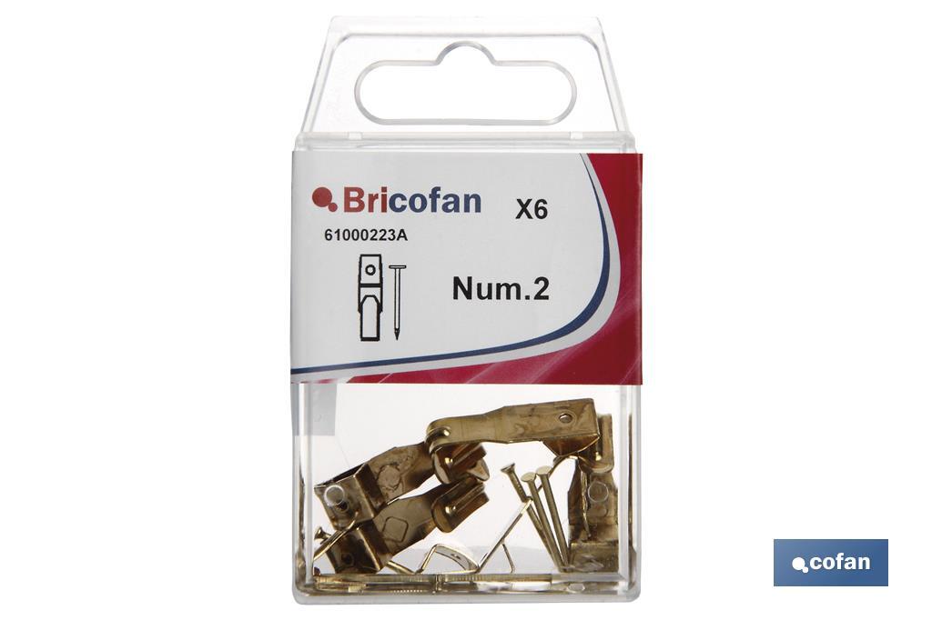 BL 8 UDS GANCHO CUELGACUADROS Nº 0