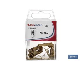 BLÍSTER DE 6 UDS. GANCHO CUELGACUADROS Nº 2 VENTA UNITARIA