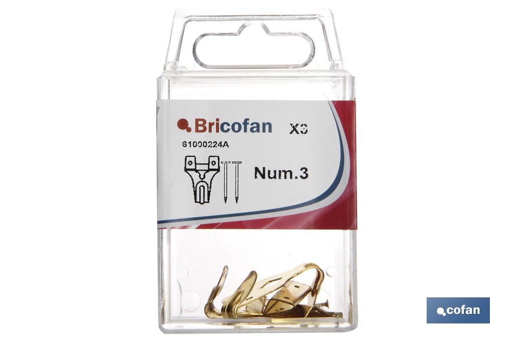 BL 8 UDS GANCHO CUELGACUADROS Nº 0