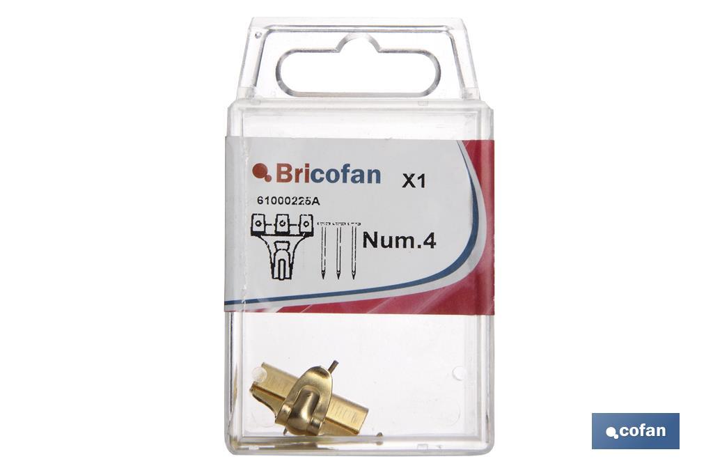 BL 8 UDS GANCHO CUELGACUADROS Nº 0