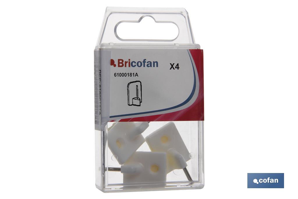 BL 2 UDS SOPORTE BARRA ARMARIO LATONADO