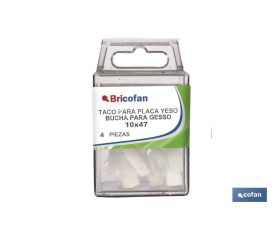 BL 4 UDS TACO PLACA YESO 10 X 47MM