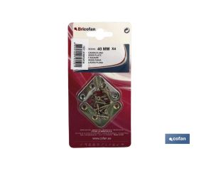 4 UDS. ESCUADRA PLANA 50 MM VENTA UNITARIA