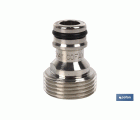 Adaptador de latón de rosca macho 3/4 pulgadas | Apto para manguera | Ideal para jardinería