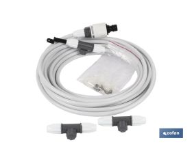 Kit de Nebulización de agua | 6 Metros | Contiene 3 Aspersores | Adecuado para terrazas y jardines
