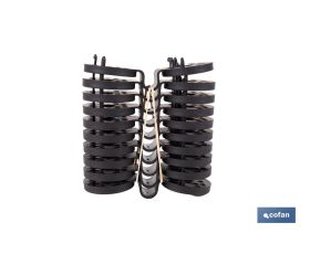 PACK 10 UDS. PINZA NEGRA PARA MALLA DE SOMBREO