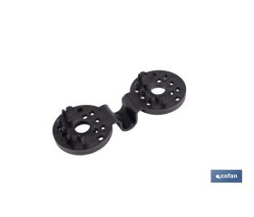 PACK 10 UDS. PINZA NEGRA PARA MALLA DE SOMBREO