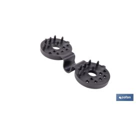 PACK 10 UDS. PINZA NEGRA PARA MALLA DE SOMBREO