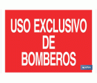 Uso exclusivo Bomberos. El diseño de la señal puede variar, pero en ningún caso se variará el significado de la misma.
