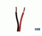 Rollo Cable Eléctrico de 100 m | Paralelo | Sección de cable en dos Medidas | Color Negro y Rojo