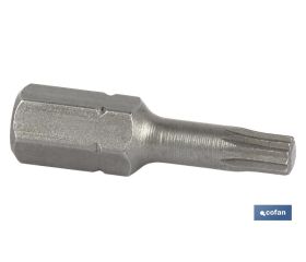 Punta XZN Extra dura de atornillar | Modelo 1/4 XZN | Longitud 25 mm
