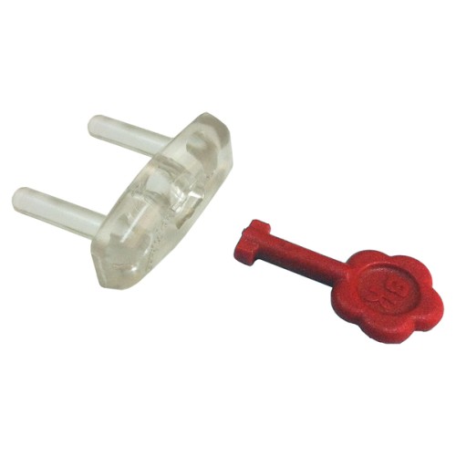 B2041-H Protector de enchufe con llave extractora. Transparente