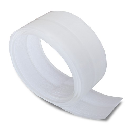 B4242-B Tira adhesiva de cierre por contacto. Blanco. 20 mm x 25 m