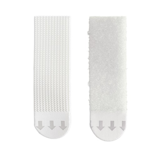 B4244-B Tiras adhesivas Cuelga-cuadros. Medianas 1,9x6,5 c. Blanco. 1,9 x 4 cm