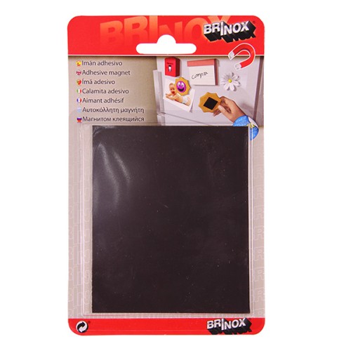Mod. B4281-N Imán adhesivo. Negro. 100 x 85 mm [Blister 1 placa]