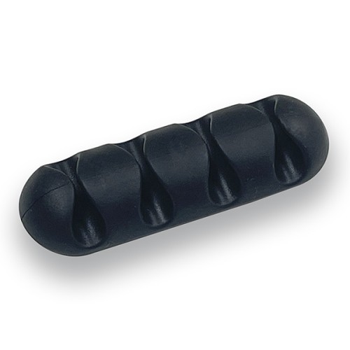 B4401-N Sujetacables 4 ranuras. Adhesivo. Negro