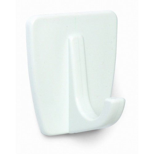 B5001-B Percha adhesiva. Plástico. Blanco. 35 x 40 mm