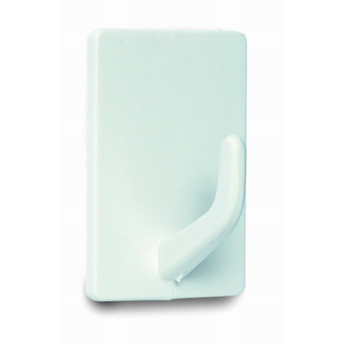 B5008-B Mini Percha adhesiva. Blanco. 20 x 28 mm