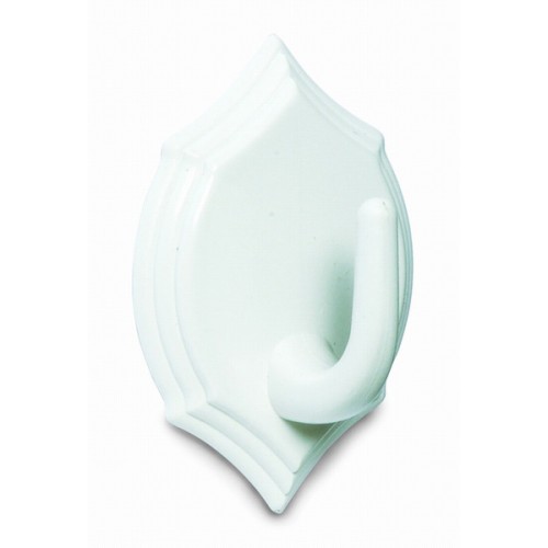 B5020-B Percha Escudo. Blanco. 34 x 48 mm