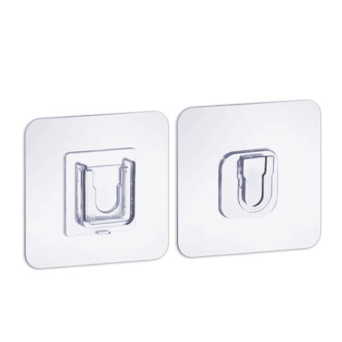 B5102-B Cuelga-objetos Nano adhesivo 6x6cm. Transparente. 6x6 cm