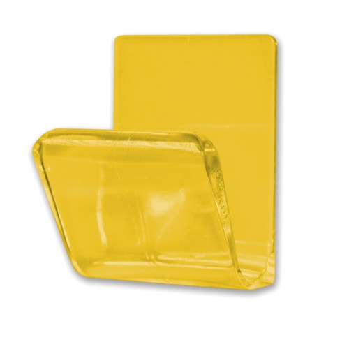 B5203-A Percha Master Adhesiva. Plástico. Amarillo transparente