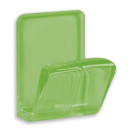 B5204-V Percha Mini Master Adhesiva. Plástico. Verde transparente