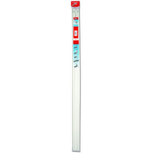 Mod. B6060-B Canal instalaciones. Blanco. Pequeño. 100 cm [Blister 4 tiras 1 m + 5 accesorios]