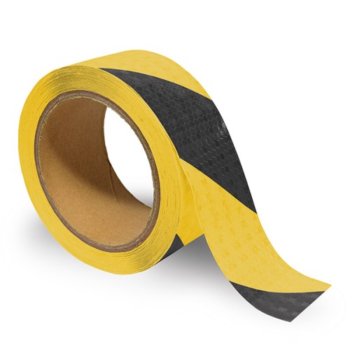 B6173-A Cinta reflectante adhesiva. 5cm x 10m. Amarillo-Negro