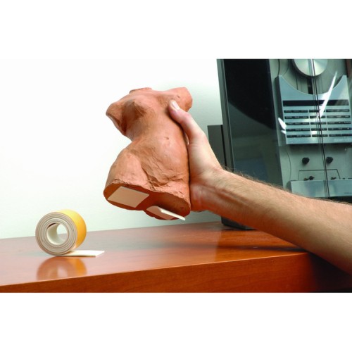Mod. B6261-B Protector espuma adhesivo. Blanco. 1 m. 40 mm [Blister 1 rollo]