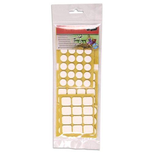 Mod. B6281-B Deslizadores Fieltro. Surtido 69 unidades. Blanco [Bolsa]