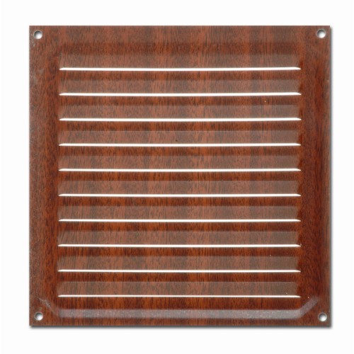 B7022-Z Rejilla de Ventilación. Madera Oscura. 15 x 15 cm