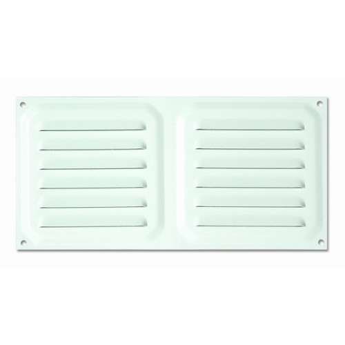 B7023-D Rejilla de Ventilación. Lacado Blanco. 10 x 20 cm