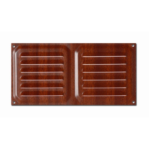 B7023-Z Rejilla de Ventilación. Madera Oscura. 10 x 20 cm