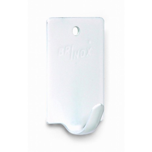 B7025-D Percha Pequeña adhesiva. Lacado Blanco. 20 x 30 mm