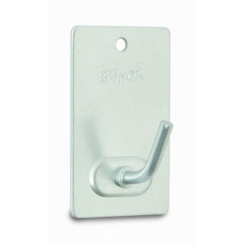 B7026-F Percha mediana adhesiva. Cromado mate. 26 x 43 mm