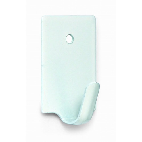 B7027-D Mini Percha adhesiva. Lacado Blanco. 17 x 26 mm